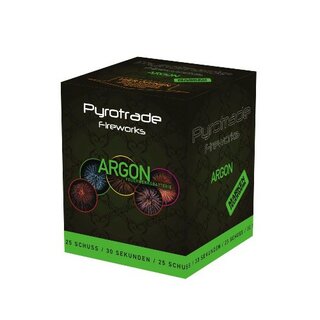 Argon, 25 Schuss Batterie